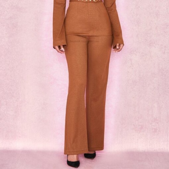 HOUSE OF CB LILLIE TROUSERS in tan - Picture 3 of 7